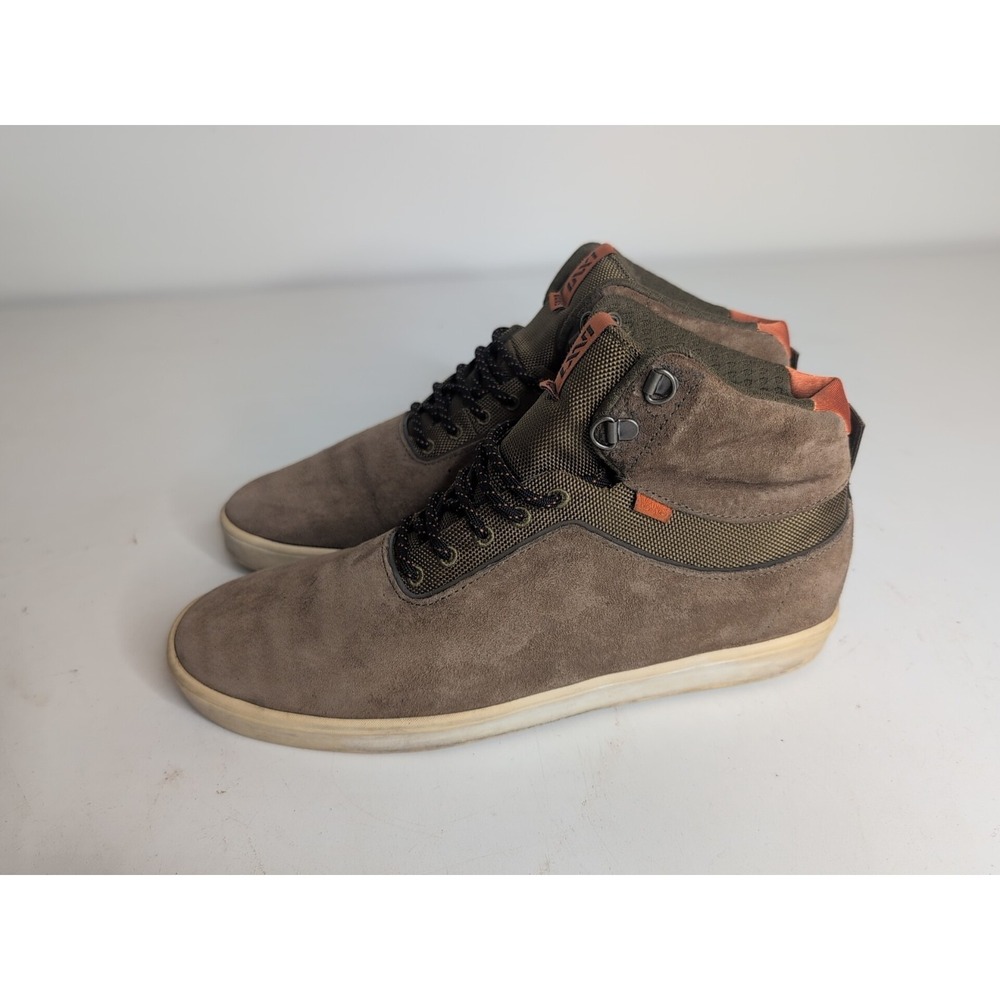VANS LXVI Stat VN-0RRM62Z Brown Leather Skateboarding Sneakers Men's Size 9.5